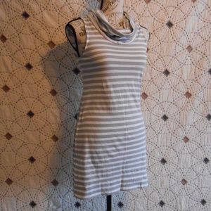 EUC Express Striped Sleeveless Cowl Mini Dress XS